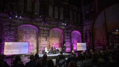 FondCrtArte-ConfStampa27FEb24-ph-PEROTTINO-Fabrizio Palenzona, Patrizia Sandretto Re Rebaudengo e Nicholas Ballario